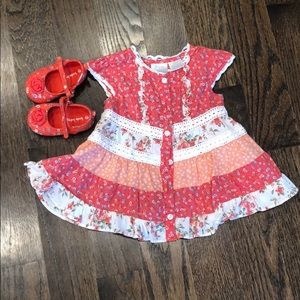 Beautiful dress with matching shoes